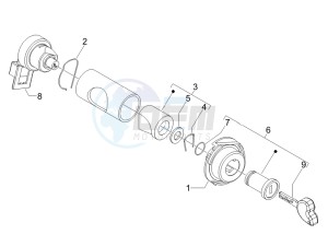 S 125 4T (Euro 3) UK drawing Locks