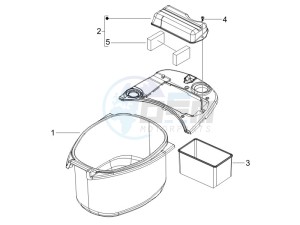 LX 125 4T ie E3 drawing Helmet housing - Undersaddle