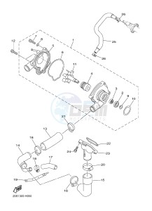 XJ6N 600 XJ6-N (NAKED) (B617 B618) drawing WATER PUMP