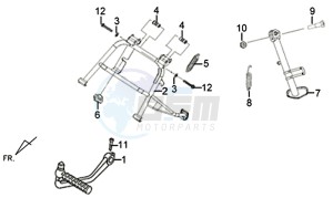 X'PRO 50 (25 KMH) (AE05W5-NL) (L4-M1) drawing MAIN STAND -SIDE STAND- KICKSTARTER PEDAL