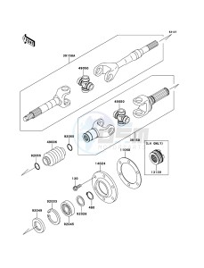 MULE_4010_TRANS_4X4_DIESEL KAF950GDF EU drawing Drive Shaft-Rear