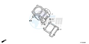 CBR125RTD CBR125RT UK - (E) drawing CYLINDER