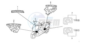 NES125 drawing MARK/STRIPE (5E/5ED/5F)