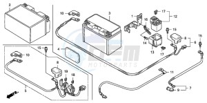 CB1300S CB1300SUPERBOLD'OR drawing BATTERY