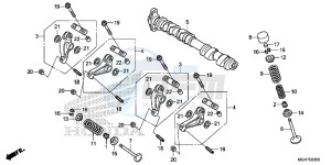 VFR1200XDLF CrossTourer - VFR1200X Dual Clutch 2ED - (2ED) drawing CAMSHAFT/ VALVE (FRONT)