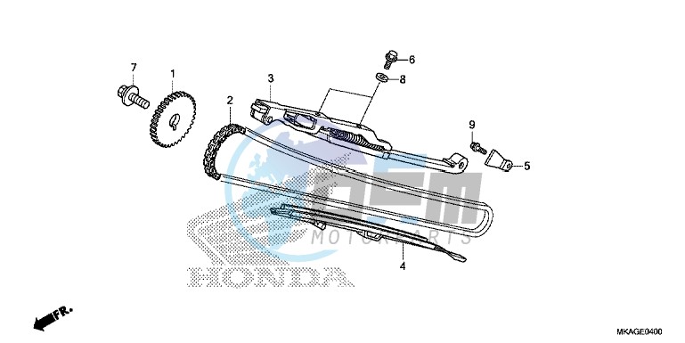 CAM CHAIN/ TENSIONER