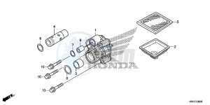 TRX500FE1G TRX500 Europe Direct - (ED) drawing OIL PUMP