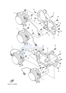 YXZ1000ET YXZ10YEXH YXZ1000R EPS SS (B573) drawing HEADLIGHT