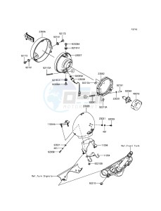 VULCAN 900 CUSTOM VN900CGF GB XX (EU ME A(FRICA) drawing Headlight(s)(WV)