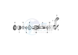 XPS T - 50 cc drawing KICK STARTER GEARS