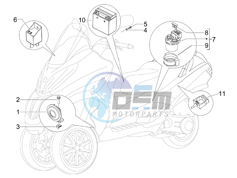 Remote control switches - Battery - Horn