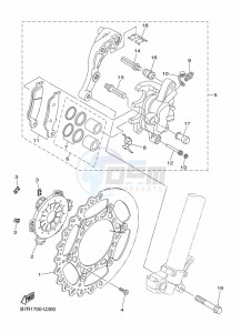 WR250F (BAK4) drawing FRONT BRAKE CALIPER