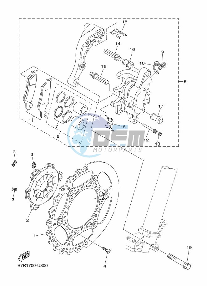 FRONT BRAKE CALIPER