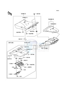 Z1000 ZR1000DBF FR GB XX (EU ME A(FRICA) drawing Seat