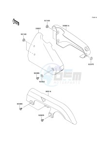 EN 500 C [VULCAN 500 LTD] (C6F-C9F) C7F drawing SIDE COVERS_CHAIN COVER