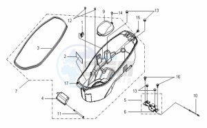 VS 125 EURO3 drawing HELMET BOX