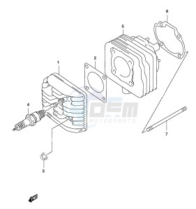 AY50 (P19) katana drawing CYLINDER (MODEL AY50 K3 K4)