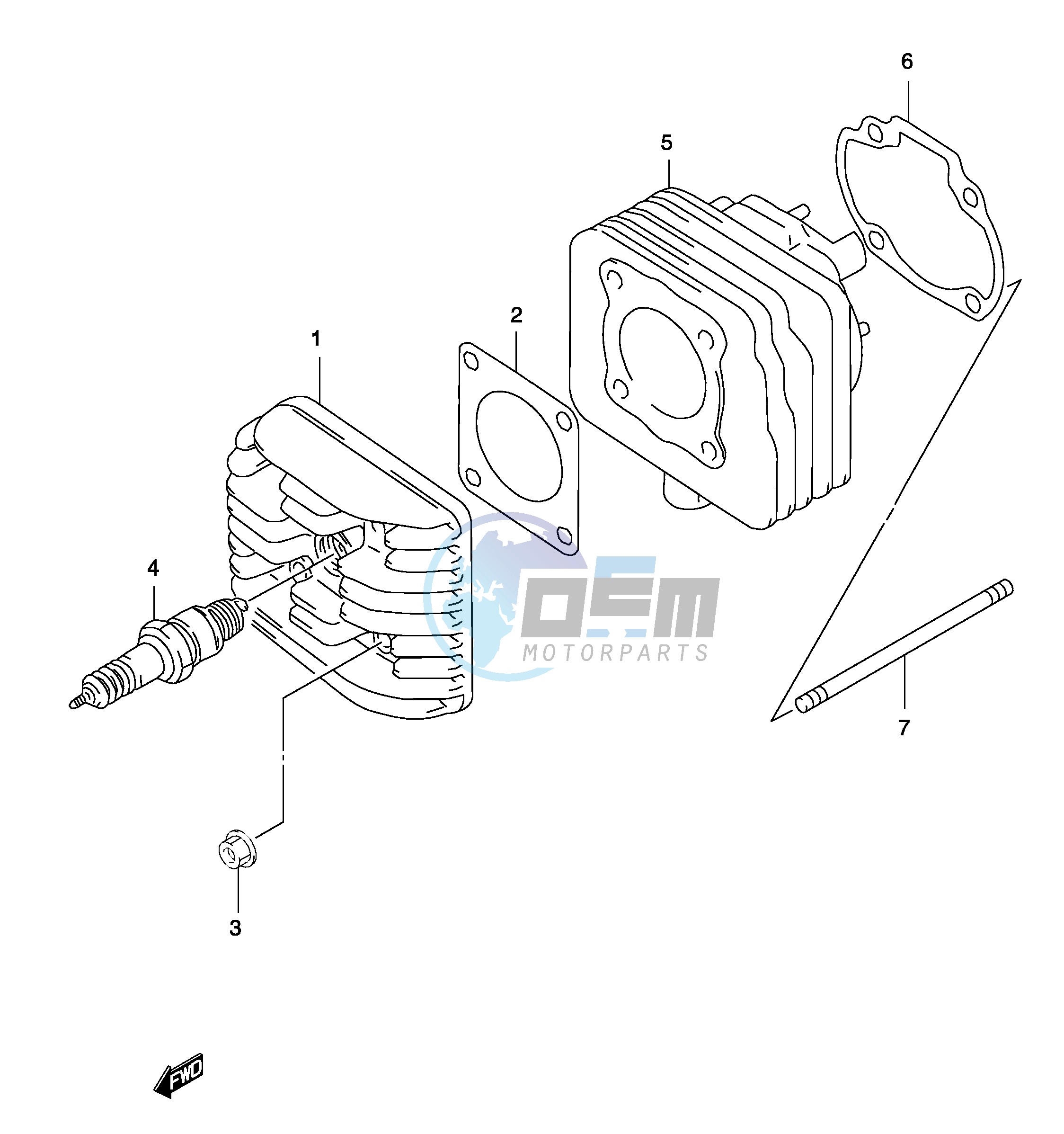 CYLINDER (MODEL AY50 K3 K4)