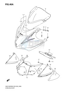 GSX1300R (E3-E28) Hayabusa drawing COWLING BODY (MODEL K9)