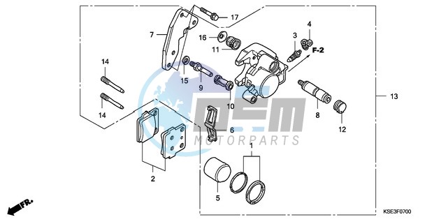 FRONT BRAKE CALIPER