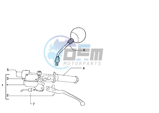 Rear brake cylinder