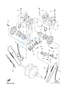 XVS1300A MIDNIGHT STAR (12C7) drawing CAMSHAFT & CHAIN