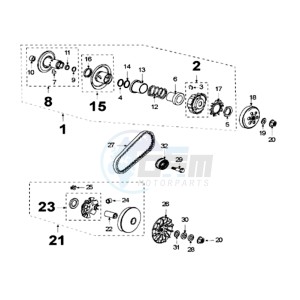 SAT 250 SC drawing CLUTCH