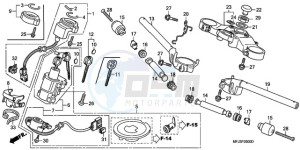 CBR600RR9 Europe Direct - (ED / MK) drawing HANDLE PIPE/TOP BRIDGE