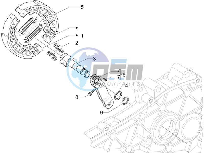 Rear brake - Brake jaw