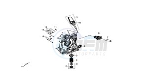 CROX 50 drawing CRANKCASE RIGHT / START MOTOR