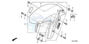 CB1000RA Europe Direct - (ED) drawing FRONT FENDER