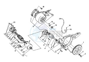 MITO EU2/EU3 125 drawing GENERATOR - STARTING MOTOR