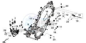 GTS 125I EURO4 SPORT L7 drawing FRAME