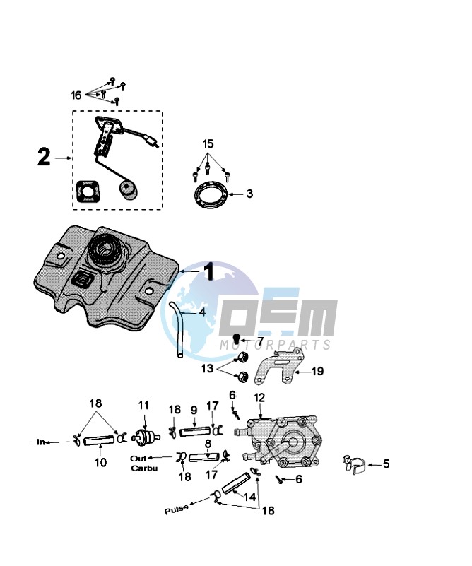 TANK AND FUEL PUMP