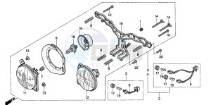 CBR900RR FIRE BLADE drawing HEADLIGHT (1)