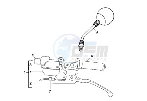 DNA 125-180 125 drawing Rear master cylinder