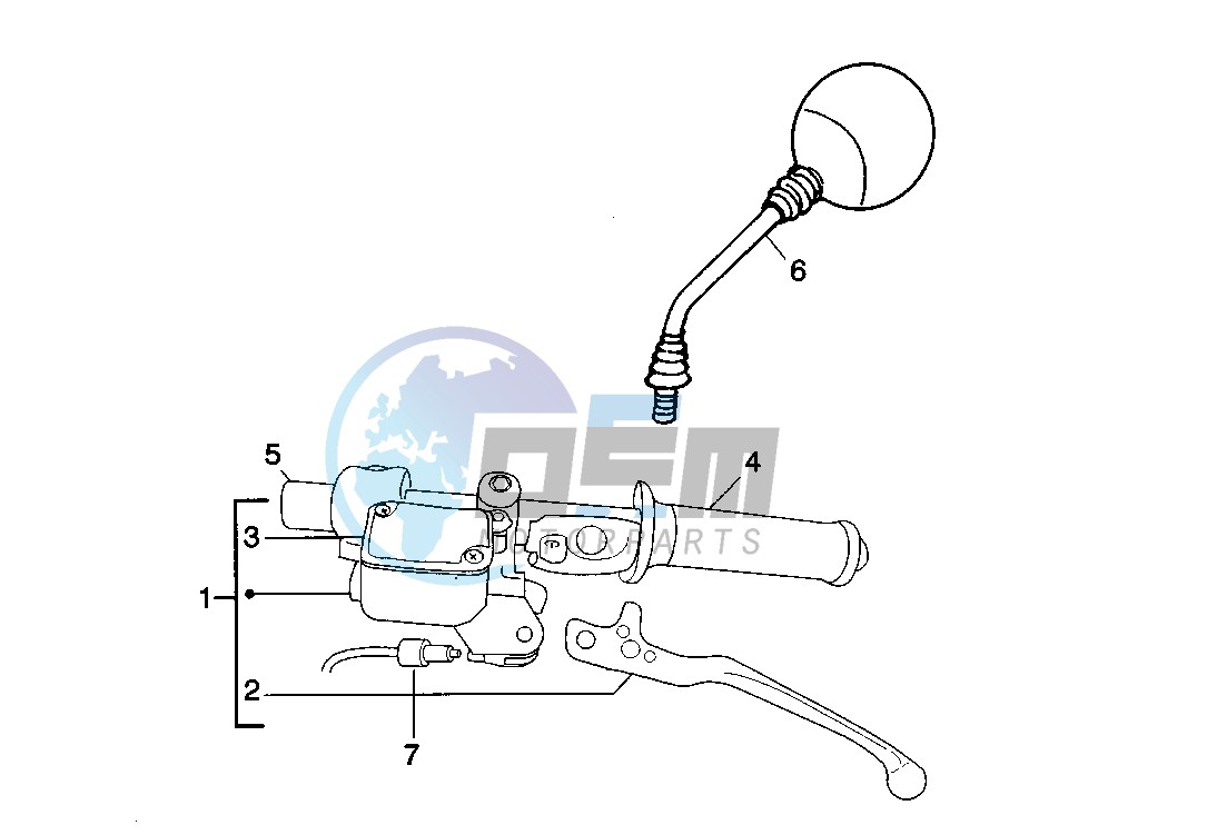 Rear master cylinder