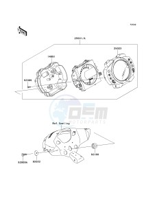 ZX 1000 E [NINJA ZX-10R] (E8F-E9FA) 0E9F drawing METER-- S- -