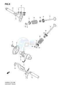 UH200 ABS BURGMAN EU drawing CAMSHAFT-VALVE