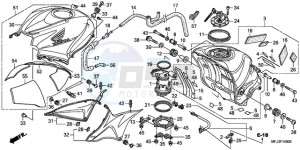 CBR600RA9 BR / ABS MME - (BR / ABS MME) drawing FUEL TANK