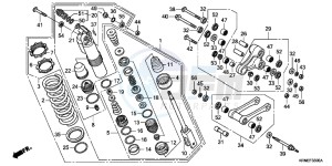 CRF250RB CRF250R ED drawing REAR CUSHION