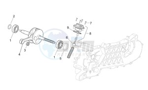 SR 50 H2O new ie AND carb. drawing Drive shaft