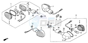 CB600F CB600F drawing WINKER