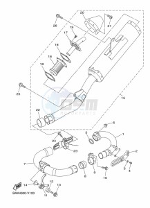 WR250F (BAK4) drawing EXHAUST