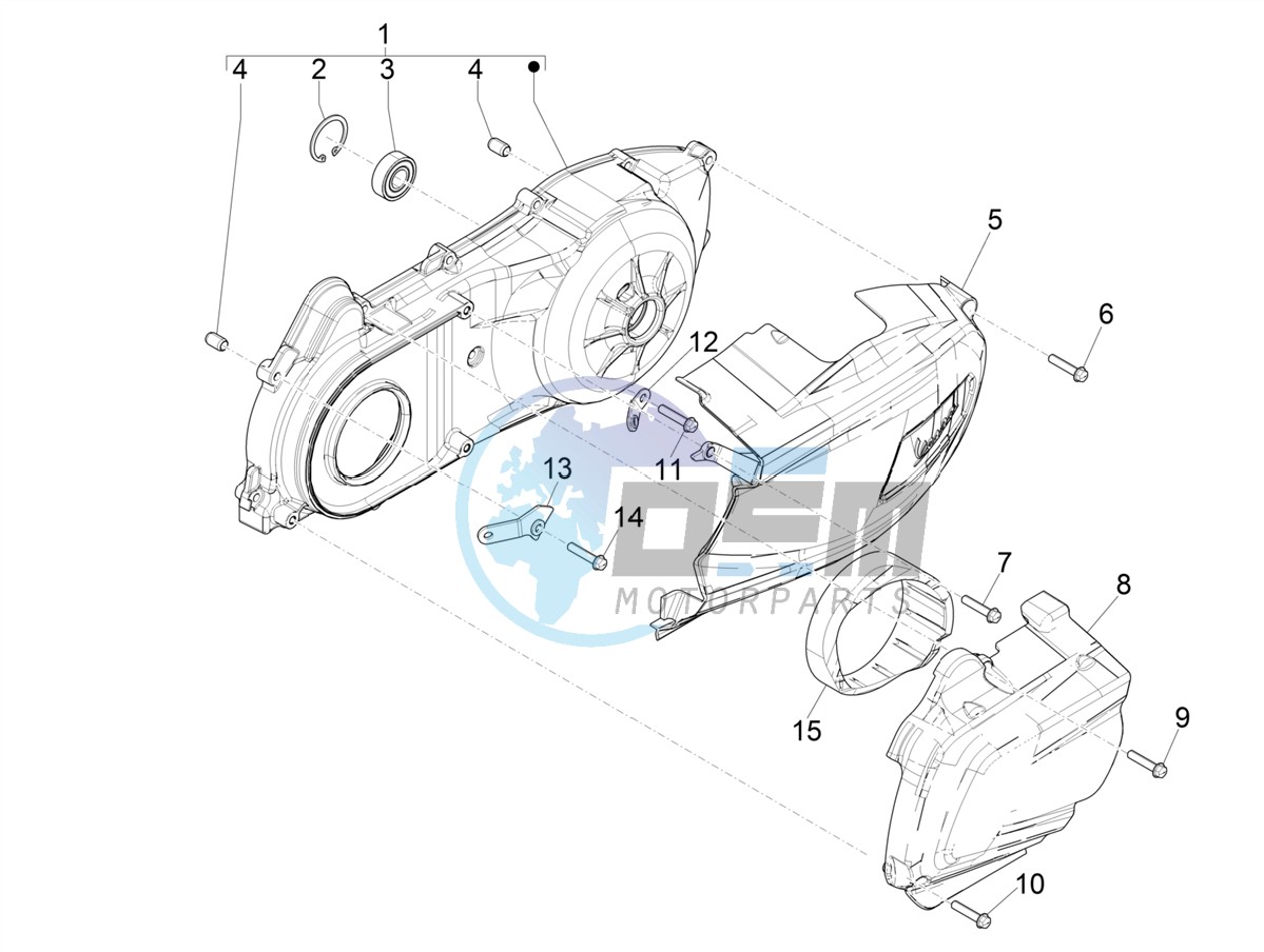 Crankcase cover - Crankcase cooling