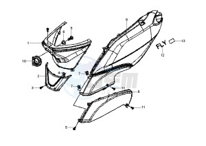 Fly 150 drawing Rear Body