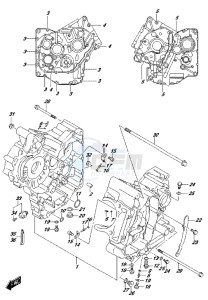 DL650 drawing CRANKCASE