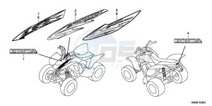 TRX250XB drawing MARK