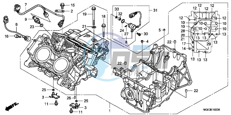 CRANKCASE (VFR1200F)