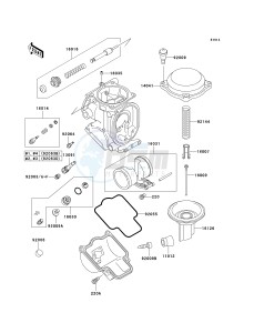 ZX 750 P [NINJA ZX-7R] (P5-P8) [NINJA ZX-7R] drawing CARBURETOR PARTS